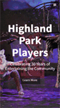 Mobile Screenshot of highlandparkplayers.com
